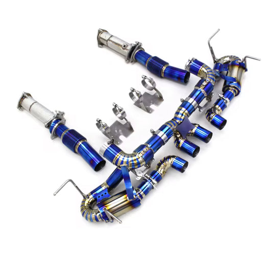 Titanium Exhaust System with Downpipes For Corvette Z06 (2019–2023)